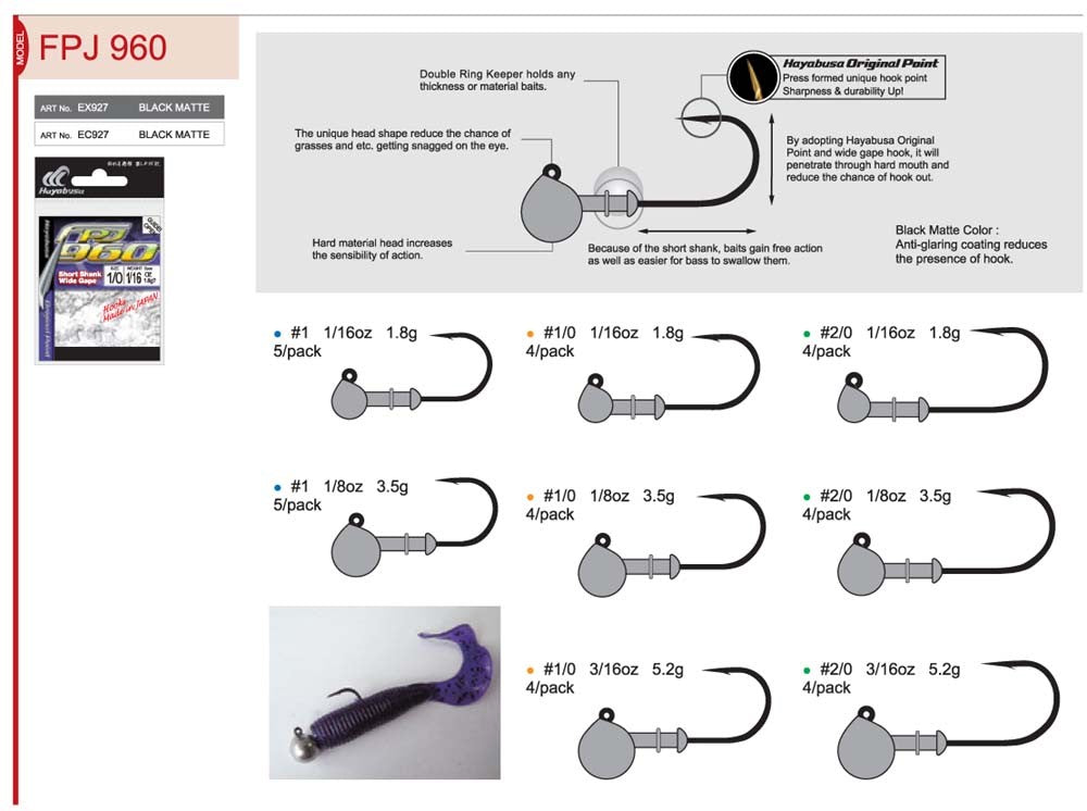 Hayabusa Finesse Jig Head